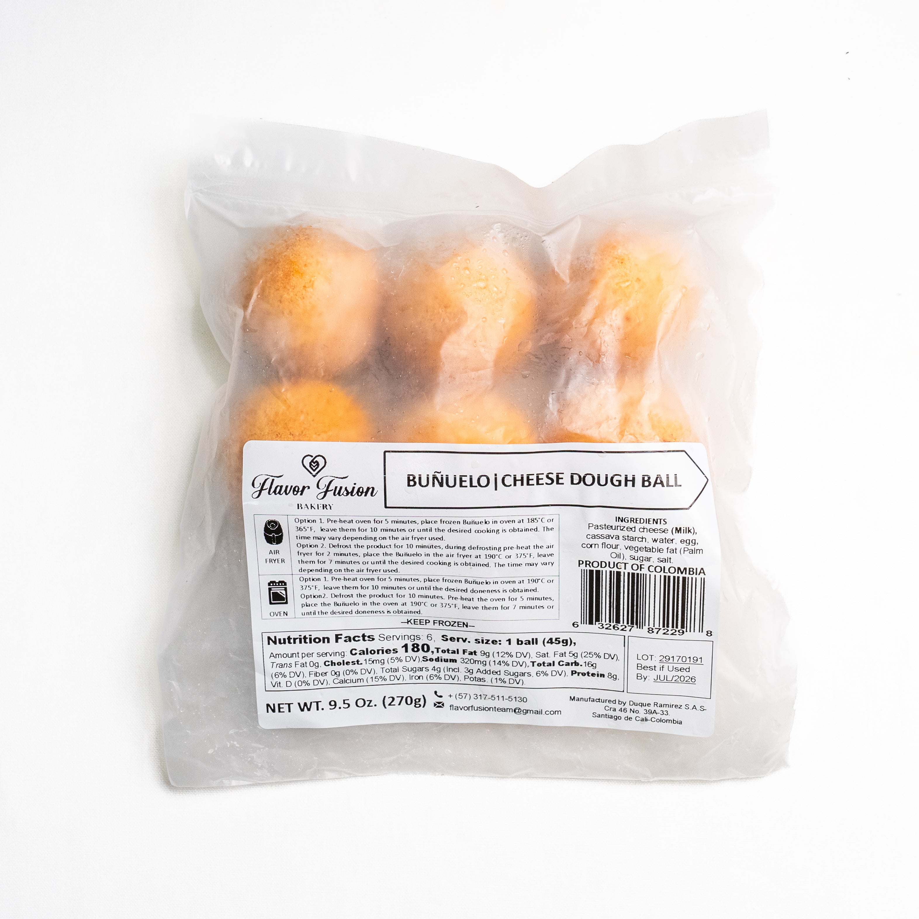 Caja de Buñuelo x 60 Unidades