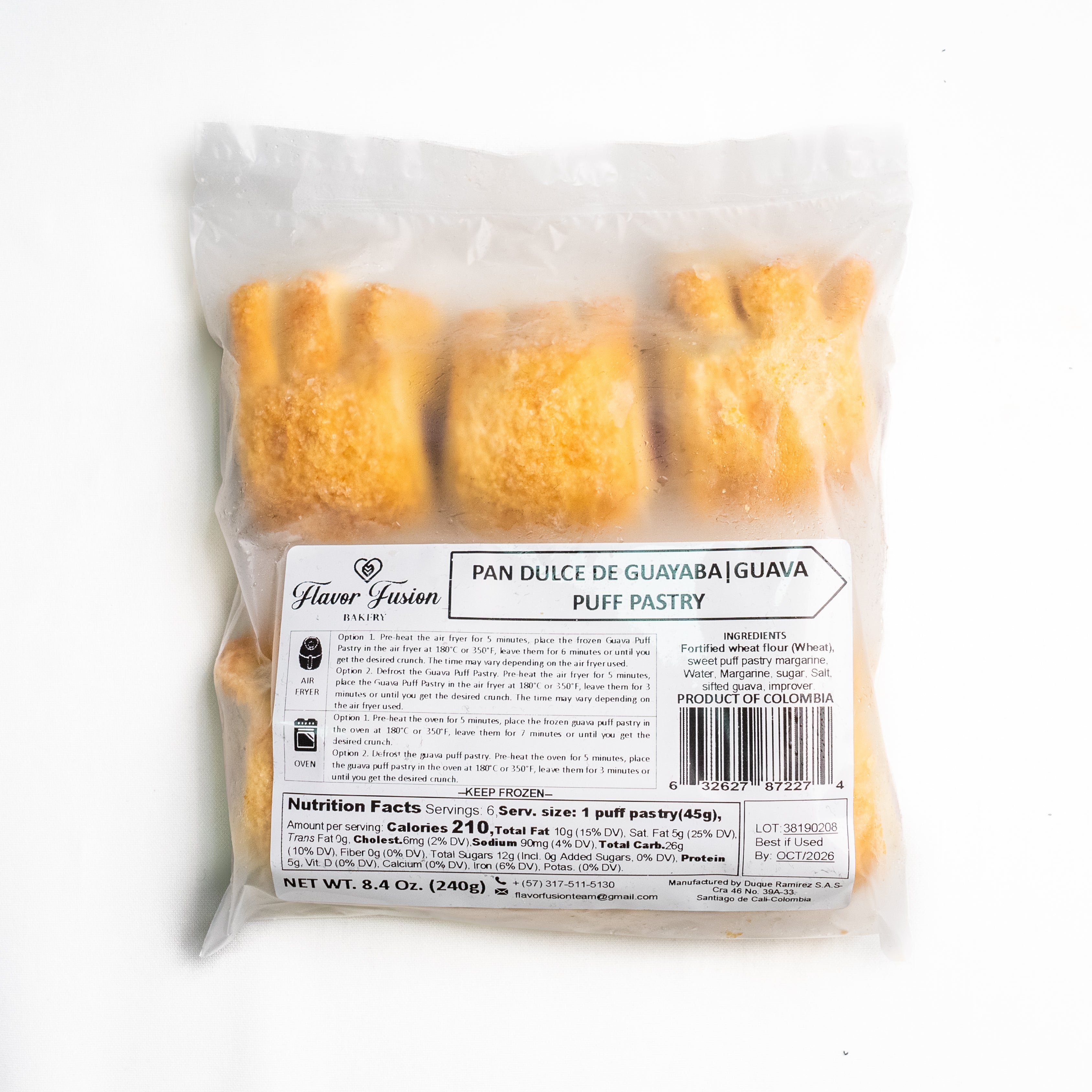 Caja de Pastel de Guayaba x 60 Unidades